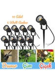 fullreyon 10 Adet Elektrikle Çalışır, 5 Watt AMBER IŞIK Kazıklı Bahçe Armatürü Çim Çiçek Ağaç Aydınlatma Aplik thumbnail 1