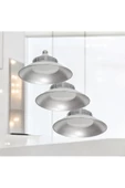 fullreyon 3 Adet 45 Cm Çapında 100 Watt Günışığı, Avize Görünümlü Led Ampul, Fabrika, Atölye, Kafe Bar Armatür - 3