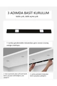fullreyon 2 Adet 60 cm Hareket Sensörlü, Sensörsüz Kullanılabilir Usb Şarjlı Modern Mutfak, Dolap Gece Lambası - 2