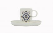 Porland Arabesque Desen5 Tabaklı Kahve Fincanı 80Cc - 1