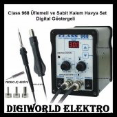 Class 968 Üflemeli ve Sabit Kalem Havya Set Digital Isı Ayarlı - 1