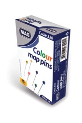 Mas Toplu İğne Renkli Başlı 32 MM (36 Paket) - 2
