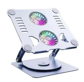 Çift Fanlı Dizüstü Bilgisayar Soğutma Standı Güçlü Soğutma Performanslı Notebook Soğutucu Stand Pro thumbnail 1