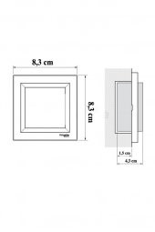 Schneider Asfora Beyaz Vavien Çerçeveli thumbnail 4