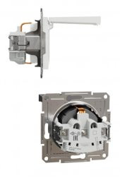 Schneider Asfora Beyaz Kapaklı Topraklı Priz - Çerçeveli thumbnail 2