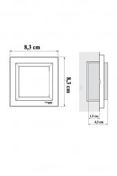 Schneider Asfora Beyaz Liht Anahtarı - Zil Butonu Çerçeveli thumbnail 4