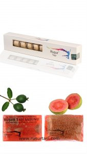 1 KUTU RUŞUR TAŞI VE RUŞUR TAŞI SABUNU GUAYABA ÖZLÜ LİFLİ - 1