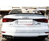 Audi A3 Sedan M4 Tip Spoiler Parlak Siyah Boyalı İthal Ürün Plastik - 1