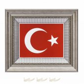 45x52cm Türk Bayrağı Çerçeveli Tablo - 2