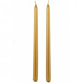 Gold Şamdan Mum 25 cm 2 Adet - 2