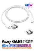 Type-C HIZLI Şarj Kablosu Samsung A05 A5S A15 A24 A25 Uyumlu thumbnail 4