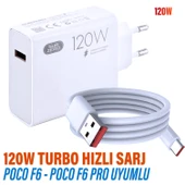 POCO F6 - POCO F6 Pro Turbo Hızlı Şarj Aleti 120W Type-C HIZLI Şarj ve Kablosu - 1