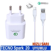 Tecno Spark 20 Şarj Aleti Type-C Kablo 3.4A HIZLI - 1