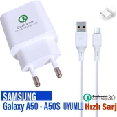Samsung A50 Şarj Aleti HIZLI Şarj ve Type-C Kablo - 1