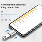 Telefon Type-C Çevirici USB 3.0 Hızlı OTG Veri Aktarıcı Type C Dönüştürücü thumbnail 3