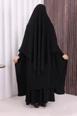Sufleli Cilbab 6024 Siyah thumbnail 4