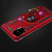 Samsung Galaxy A51 Kılıf Vega Tank Sert Yüzüklü Standlı Zırh Koruma Kapak thumbnail 8