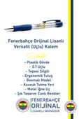 Fenerbahçe Orijinal Versatil Uçlu Kalem 0.7 Hediyelik Ahşap Kutulu - 2