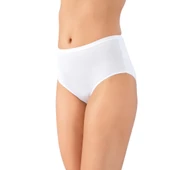 3 lü Paket Lüx Drm Bayan Bambu Yüksek Bel Bikini Külot Slip 3800 - 1