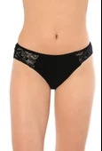 5 Adet Lüx Drm Bayan Bambu Dantelli Bikini Külot Slip 3120 thumbnail 2