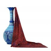 e38 KADIN RENKLİ EBRU EŞARP - 1