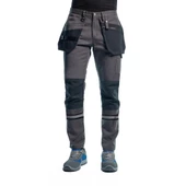 Şensel, Reflektörlü Çok Cepli İş Pantolonu, Gri-Siyah -54E3037- - 1