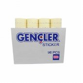 Gençler Açık Mavi Meto Etiketi 4 No (96 Rulo) (1 Rulo 1000 Adet) R9 - 1