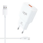 LinkTech T443 18W 2.4A QC3.0 Hızlı Şarj Aleti Type-C Kablo Set 1.2mt - 1