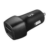 LinkTech C493 Araç Şarj Aleti ve Type-C USB Kablo Set 2.4A 2x USB - 2