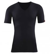 BLACKSPADE 1263 THERMAL KIŞLIK T SHİRT KISA KOL V YAKA SİYAH XL - 1
