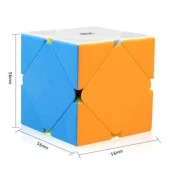 Qiyi QiCheng 3x3x3 Süper Hızlı Çarpık Eğik Akıl Zeka Küpü Oyuncak - 5