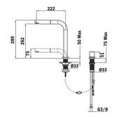 509830200-Teka Auk 983 Krom Pencere Önü Armatürü - 2