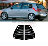Vw Golf 5 İçin Kelebek Cam Vizörü Kaplaması Piano Black - 1