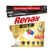 Renax Gold Bulaşık Makinesi Kapsülü Hepsi Bir Arada 30 lu x 3 Adet (90 Kapsül) - 3