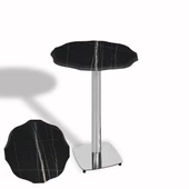 Papatya Bistro Wermodin Masa Yuvarlak 67 cm (Kromnikel) - Palazzo - 1