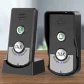 HyMark İnterkom Elektronik Kablosuz 2 Yönlü Ses İletimi Telsiz Uzun Menzilli Kablosuz Kapı Zili Ünitesi Su Geçirmez - 1
