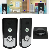 HyMark İnterkom Elektronik Kablosuz 2 Yönlü Ses İletimi Telsiz Uzun Menzilli Kablosuz Kapı Zili Ünitesi Su Geçirmez thumbnail 4