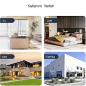 HyMark İnterkom Elektronik Kablosuz 2 Yönlü Ses İletimi Telsiz Uzun Menzilli Kablosuz Kapı Zili Ünitesi Su Geçirmez - 7