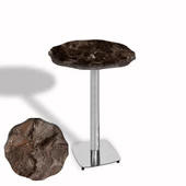 Papatya Bistro Wermodin Masa Yuvarlak 67 cm (Kromnikel) - Marrakesh - 1