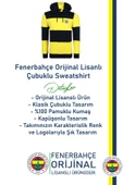Fenerbahçe Orijinal Lisanslı Sarı Lacivert Kapüşonlu Sweat Ahşap Kutulu thumbnail 4
