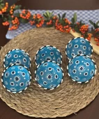 Mavi Nazar Boncuğu 6lı Kase Çerezlik, Lokumluk , Sosluk thumbnail 3