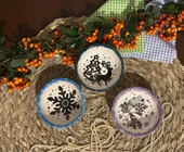 Yeni Yıl ve Kış Temalı 3 lü Kase Çerezlik, Lokumluk, Sosluk Kase thumbnail 2