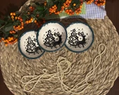 Yılbaşı ve Kış Temalı Geyik Desenli Çerezlik, Lokumluk, Sosluk thumbnail 1