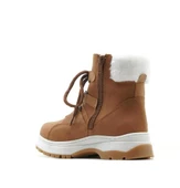 Vicco Alexis Hafif Unisex Fermuarlı Kahverengi Kürklü Kışlık Çocuk Botu thumbnail 6