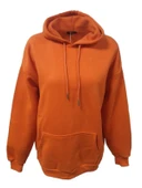 Z&M Fashion Z00728 Kadın Oversize Kapüşonlu Üç İplik Sweatshirt thumbnail 1