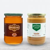 Kb Köyceğiz Balı Çiçek Balı 850 G Cam Kavanoz + Köyceğiz Yöresel Çifte Kavrulmuş Tahin 600 G Cam Kavanoz - 1