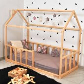 Markaawm Montessori Çocuk Yatak Doğal Çam 90X190 Karyola Sevgi - 1