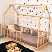 Markaawm Montessori Çocuk Yatak Doğal Çam 90X190 Karyola Sevgi - 2