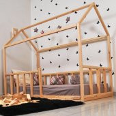 Markaawm Montessori Çocuk Yatak Doğal Çam 90X190 Karyola Sevgi - 3