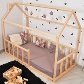 Markaawm Montessori Çocuk Yatak Doğal Çam 90X190 Karyola Sevgi - 4